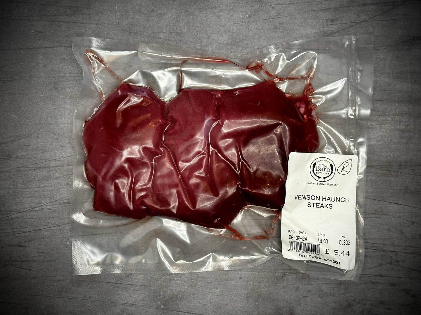 Wild Venison Haunch Steaks